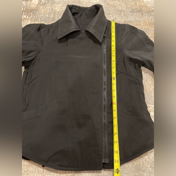 MYCRA PAC ONE Black Reversible Quilted Moto double Diagonal Zip Size 6-8 USA - Picture 11 of 15